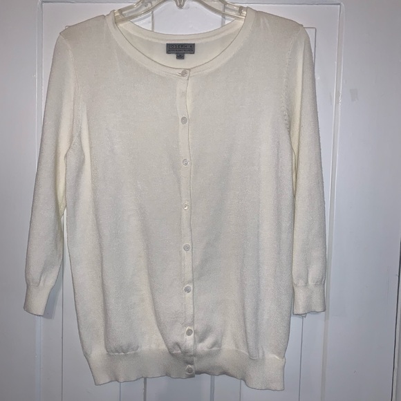 Joseph Allen Cream Button Front Cardigan-NWOT - Picture 3 of 16
